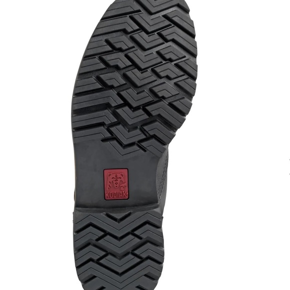 KODIAK Bruce Pull On Boot Men's Black waterproof leather size 12 lug outsole EUC - Picture 5 of 11